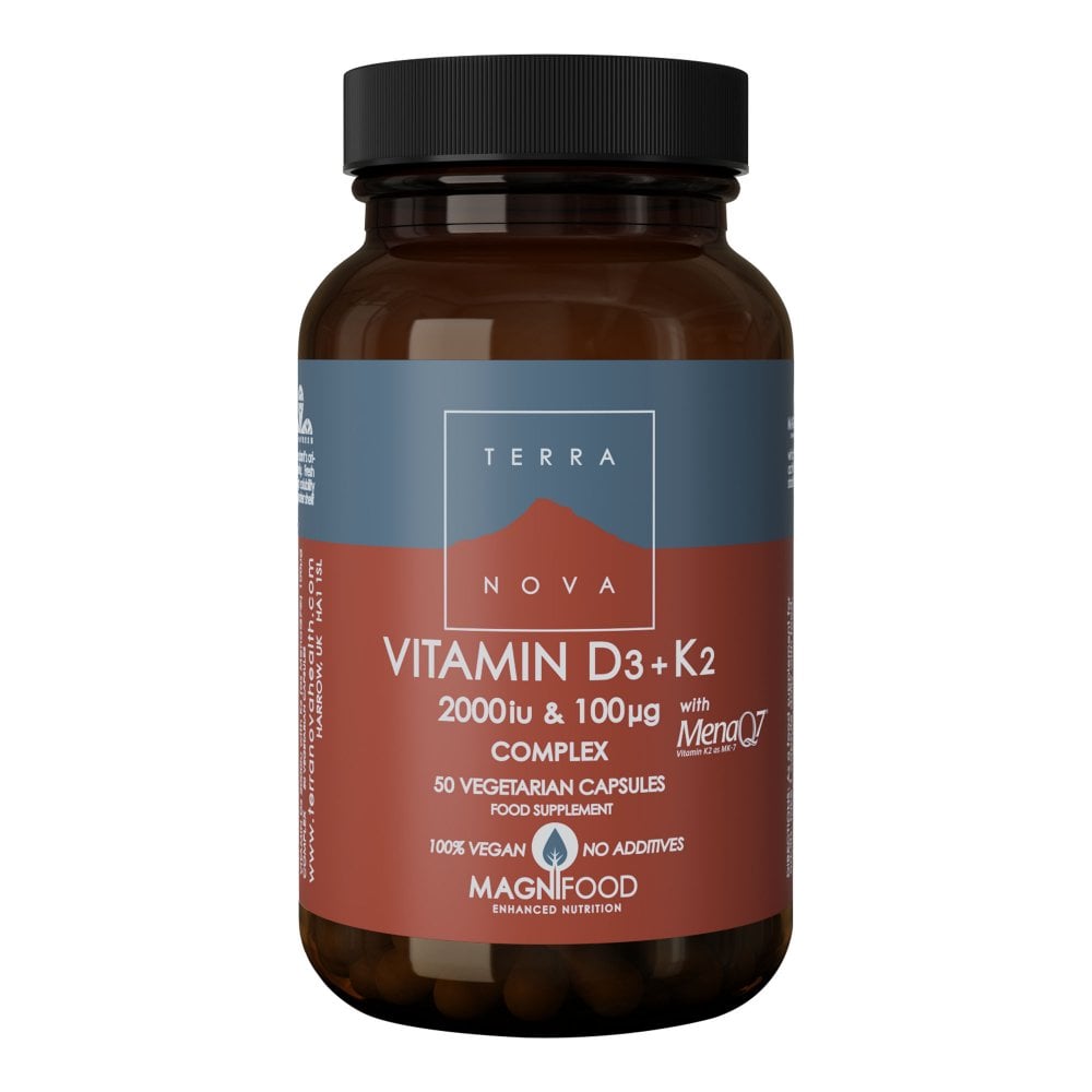 Vitamin D3 2000iu Vitamin K2 100ug Complex 50 Capsules